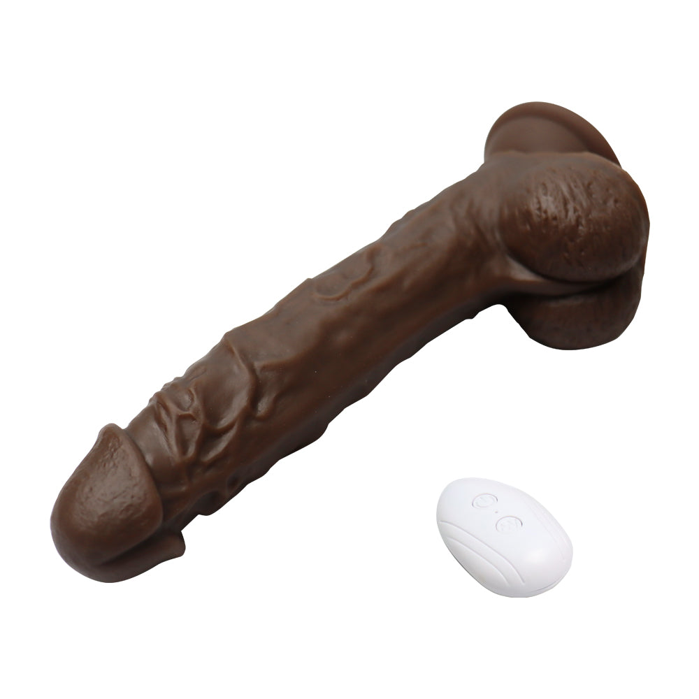 Black Thrusting Dildo Vibrator