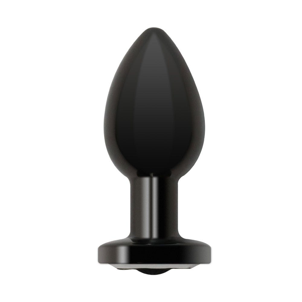 Normal-size Metal Vibrating Butt Plug with APP & Remote Control