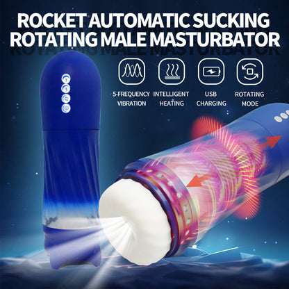 Rocket Automatic Sucking Rotating Male Masturbator