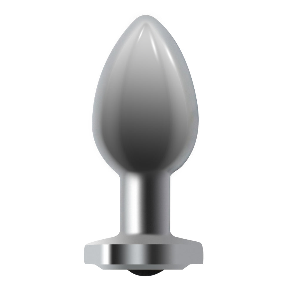 Normal-size Metal Vibrating Butt Plug with Remote Control