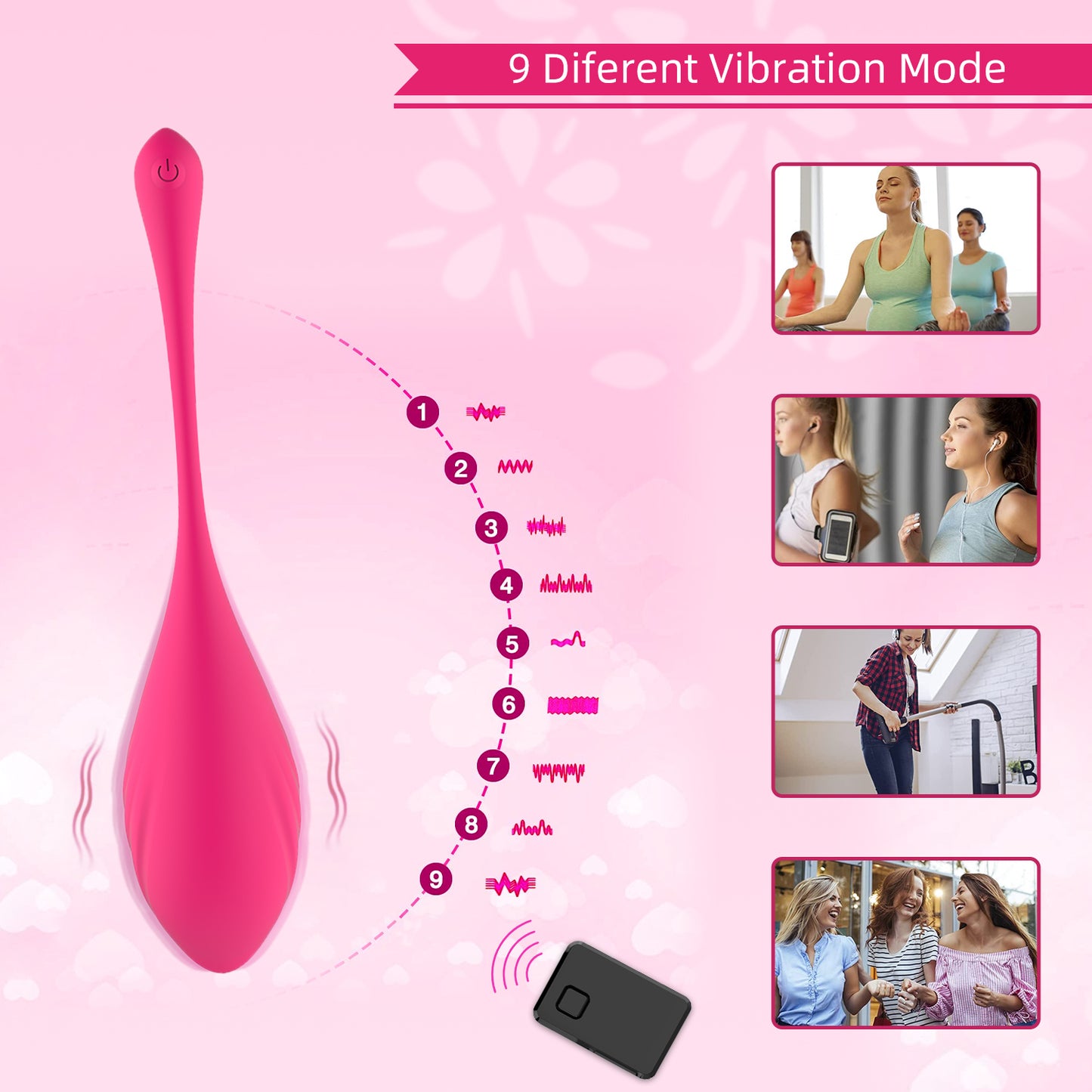 Wow Vibrator Egg with App & Wireless Remote Control