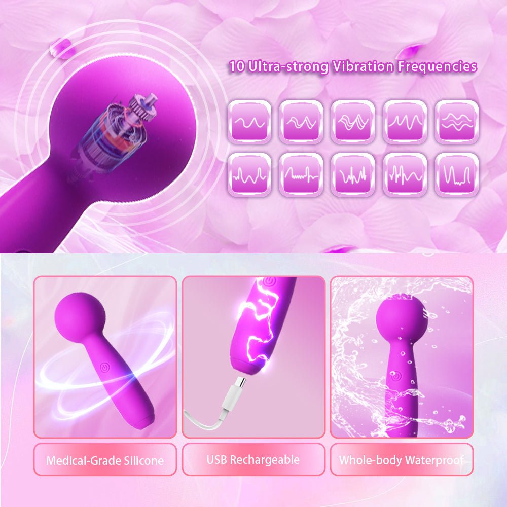 Mini light bulb Vibrator Wand