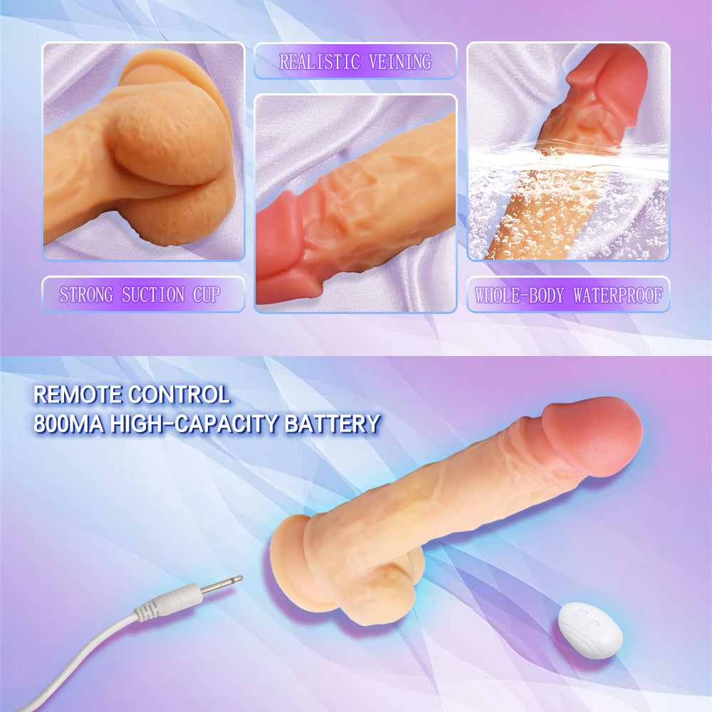 Realistic Thrusting Dildo Vibrator